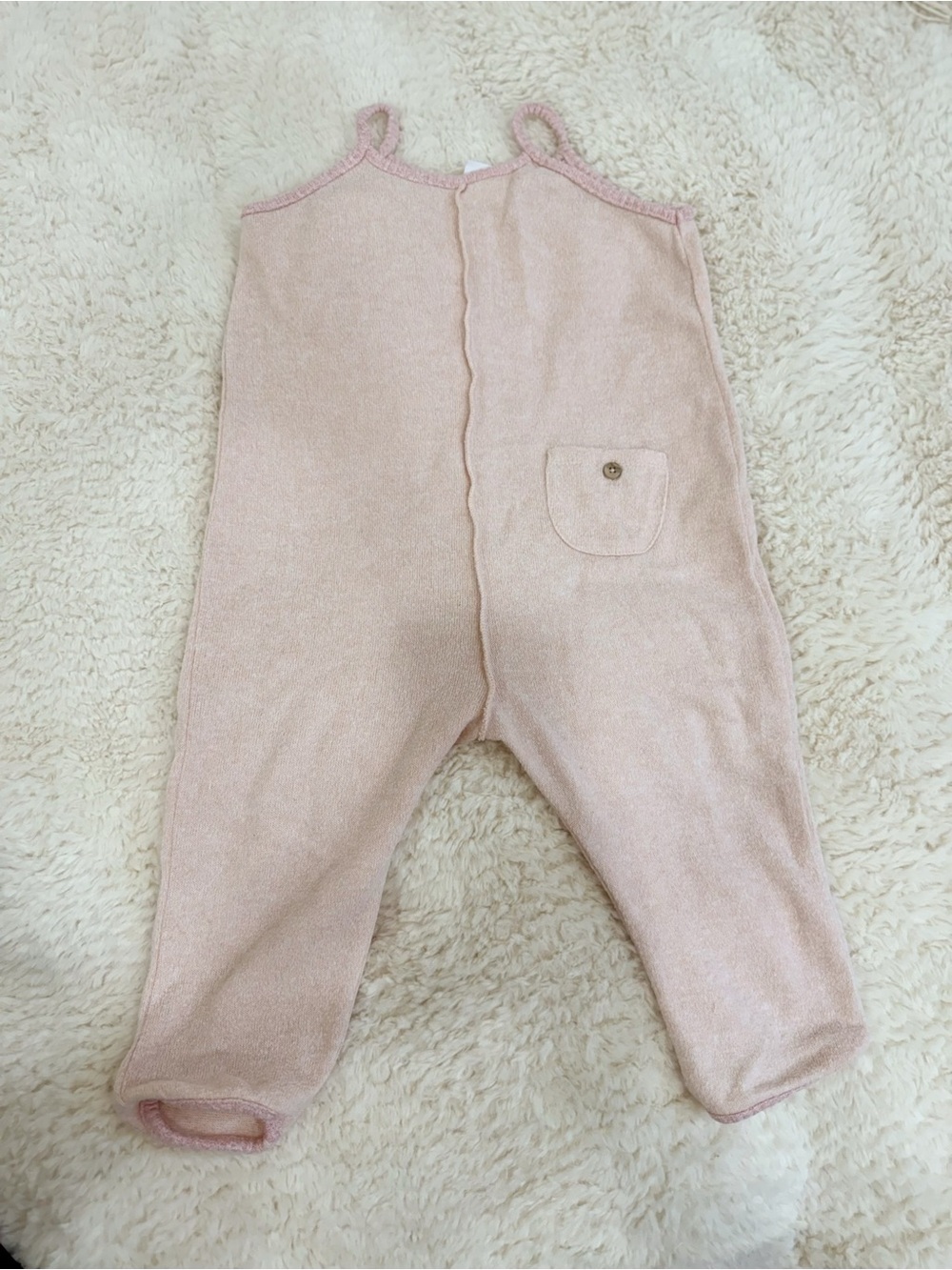Zara Baby Pink Terry One-Piece Romper